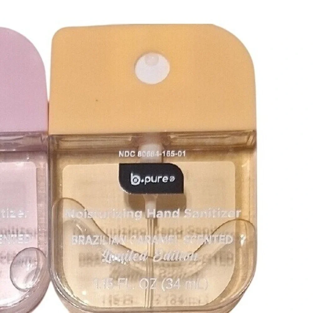 B.Pure Limited Edition Brazilian Carmel Moisturizing Hand Sanitizer Spray 2 Pack